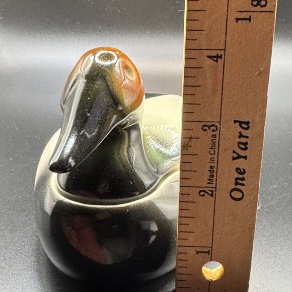 Vintage Ceramic Mallard Duck Trinket Box With Lid Catch All Home Decor - Picture 8 of 13
